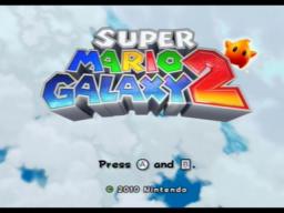 Super Mario Galaxy 2 Title Screen